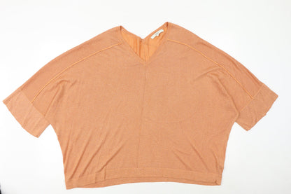Womens UK Size XL NEXT Orange Basic Blouse
