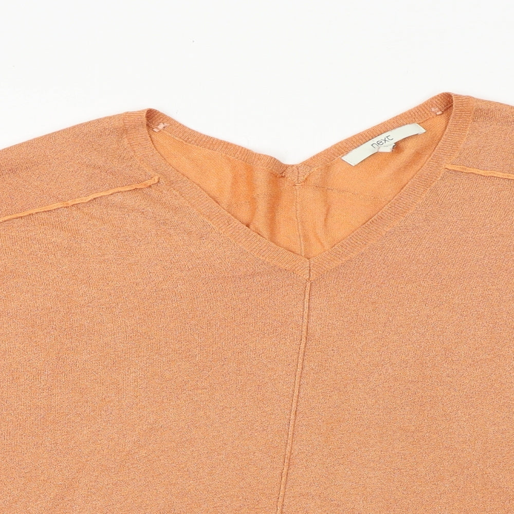 Womens UK Size XL NEXT Orange Basic Blouse