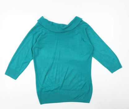 Womens UK Size 12 Marks and Spencer Green Pullover Jumper