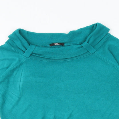 Womens UK Size 12 Marks and Spencer Green Pullover Jumper