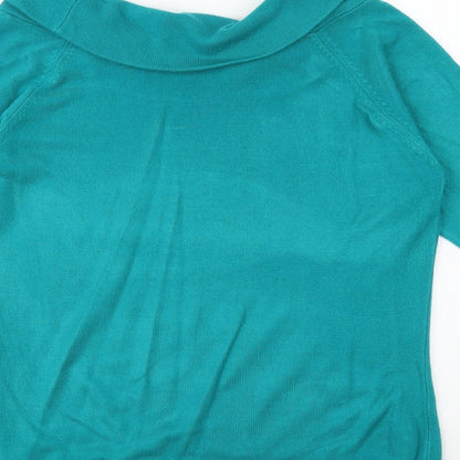 Womens UK Size 12 Marks and Spencer Green Pullover Jumper
