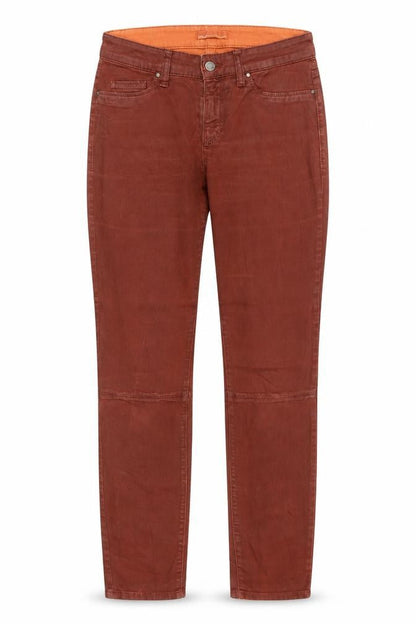 cambia Womens Orange Polyester Straight Jeans Size 30 in Regular Zip