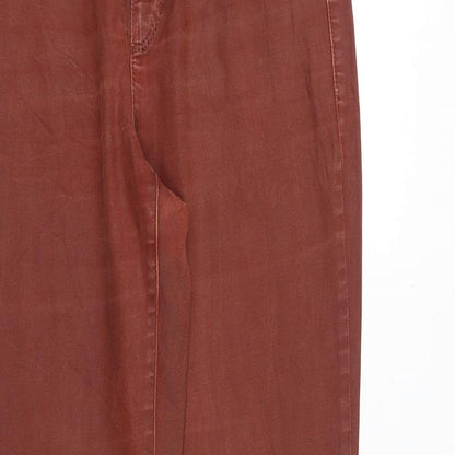 cambia Womens Orange Polyester Straight Jeans Size 30 in Regular Zip