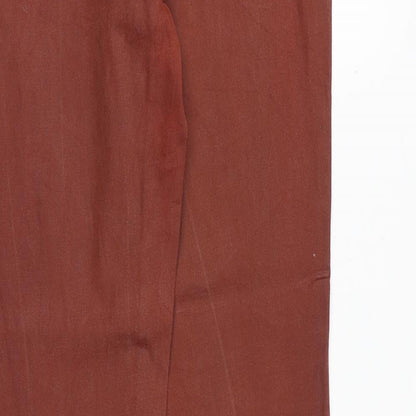 cambia Womens Orange Polyester Straight Jeans Size 30 in Regular Zip