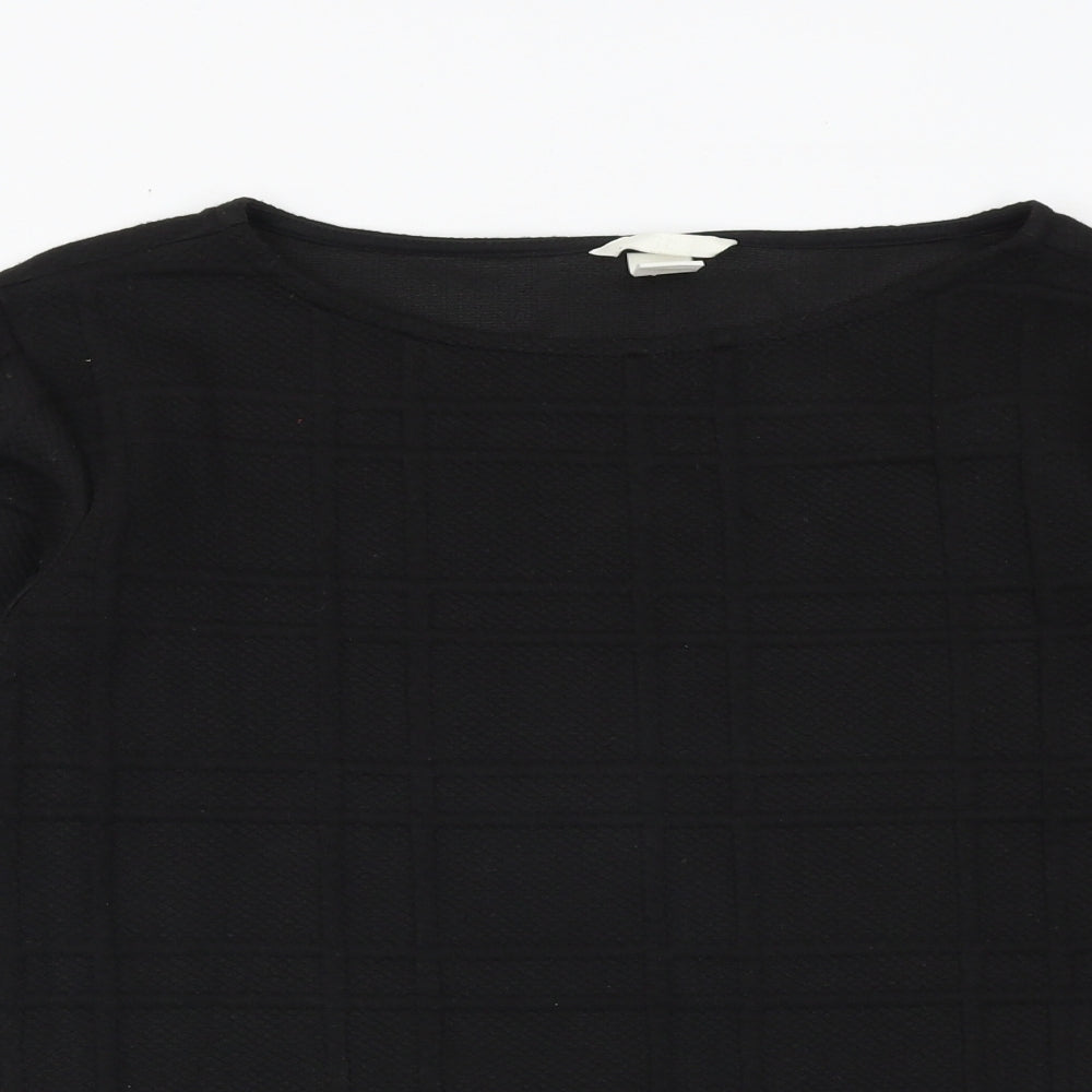 Womens UK Size S H&M Black Pullover Jumper