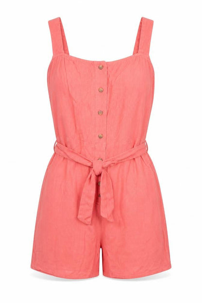 Womens UK Size 6 New Look One-Piece Pink Playsuit