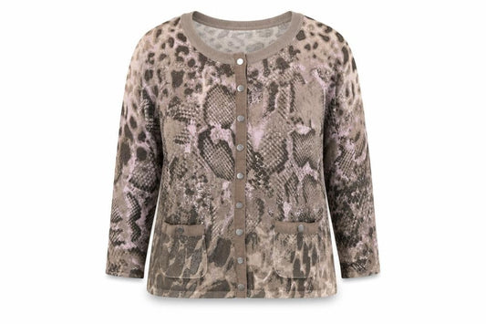 Womens UK Size 12 Gerry Weber Brown Cardigan Jumper