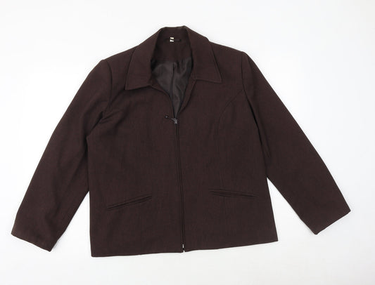 Womens UK Size 16 EWM Brown Jacket