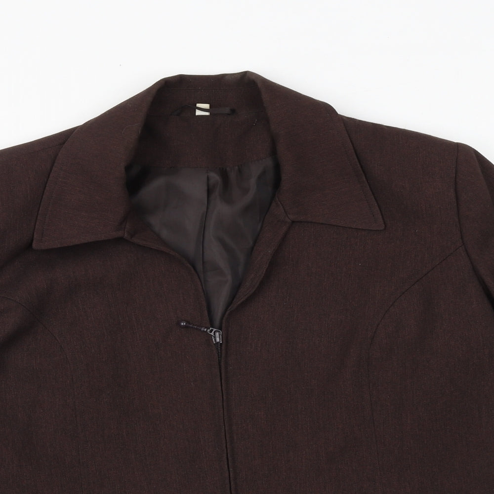 Womens UK Size 16 EWM Brown Jacket