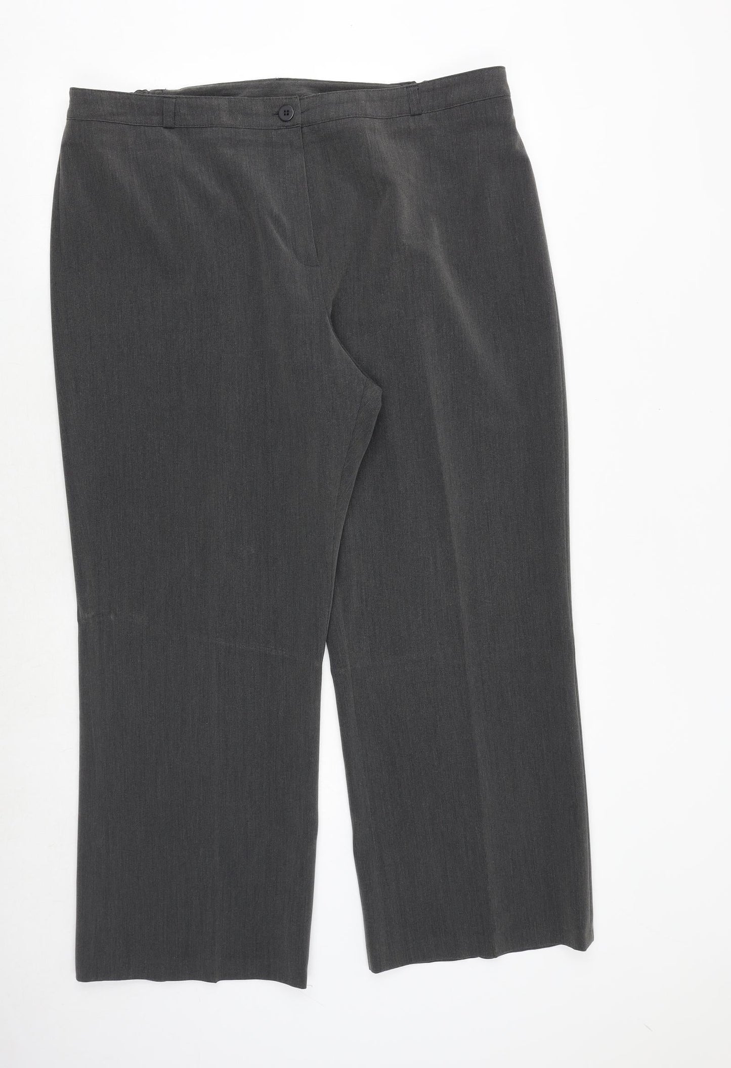 Womens UK Size 18 Debenhams Regular Fit  Grey Trousers