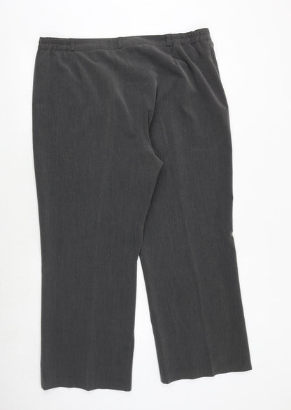 Womens UK Size 18 Debenhams Regular Fit  Grey Trousers