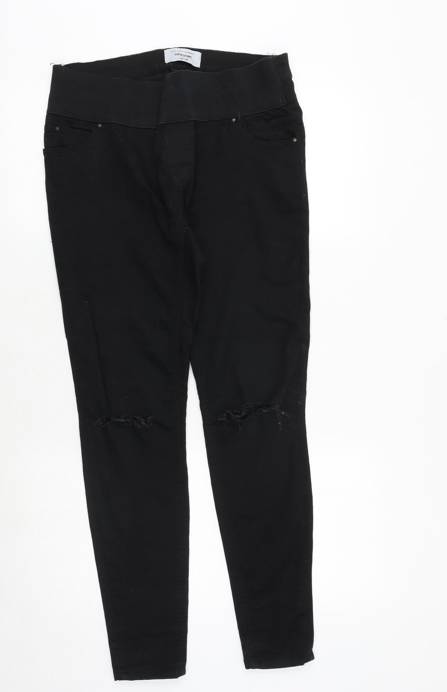 New Look Womens Black Cotton Skinny Jeans Size 10 Regular