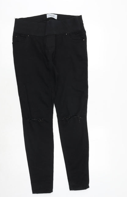 New Look Womens Black Cotton Skinny Jeans Size 10 Regular