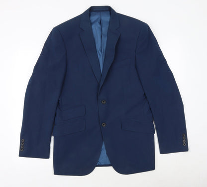 Mens UK Size 38 Marks and Spencer Regular Blue Suit Jacket