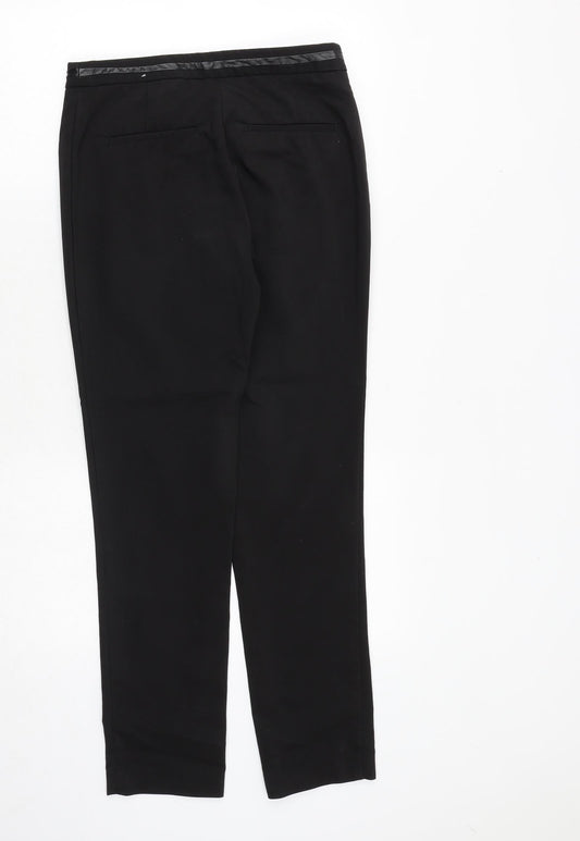 Womens UK Size 8 H&M Regular Fit Dress Pants Black Trousers