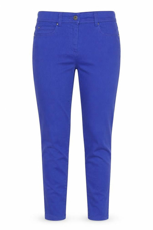 Monsoon Womens Blue Cotton Skinny Jeans Size 10 Regular Zip