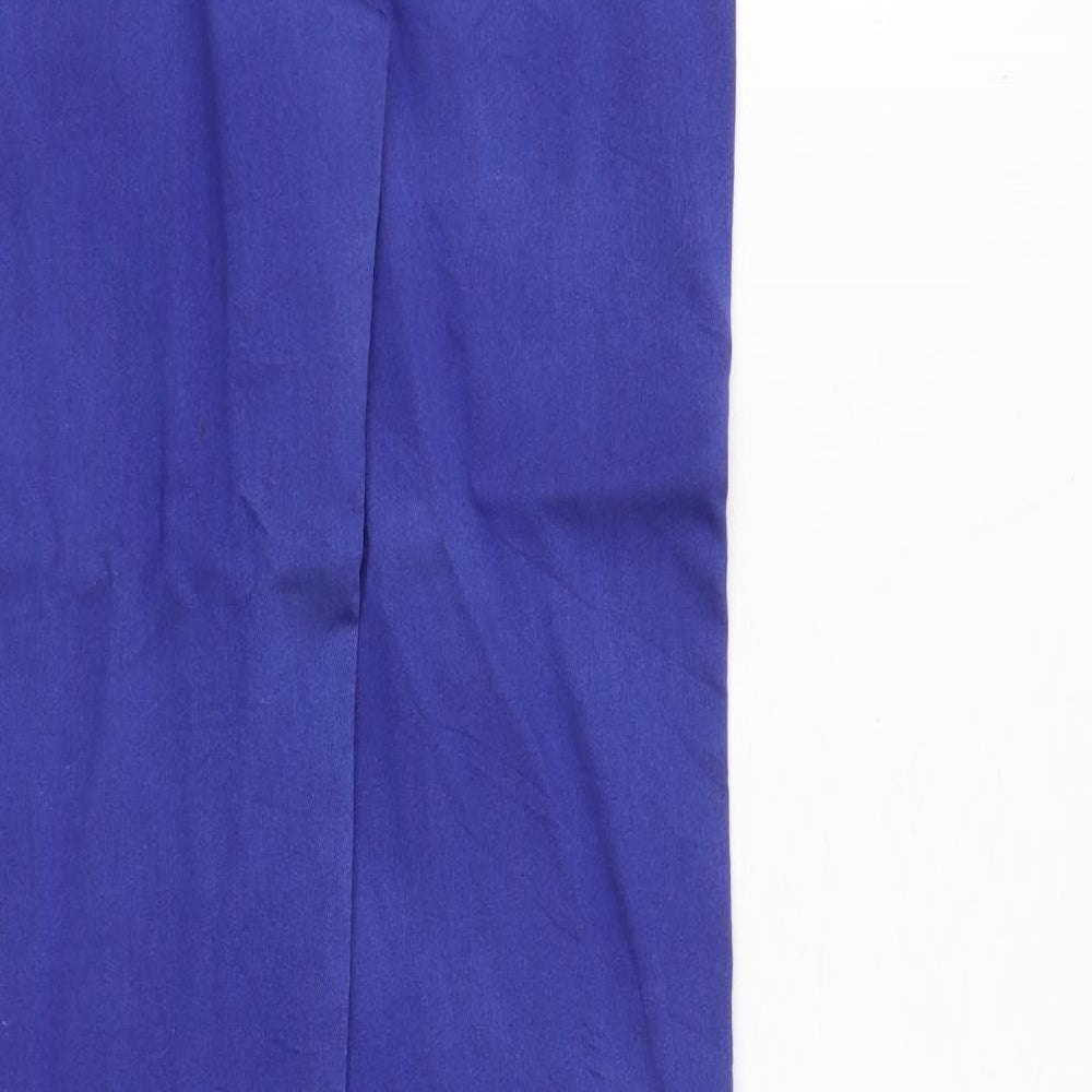 Monsoon Womens Blue Cotton Skinny Jeans Size 10 Regular Zip