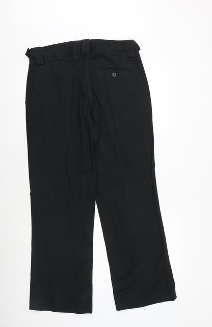 Womens UK Size 14 Solar Regular Fit Dress Pants Black Trousers