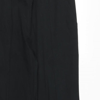 Womens UK Size 14 Solar Regular Fit Dress Pants Black Trousers