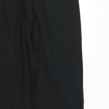 Womens UK Size 14 Solar Regular Fit Dress Pants Black Trousers