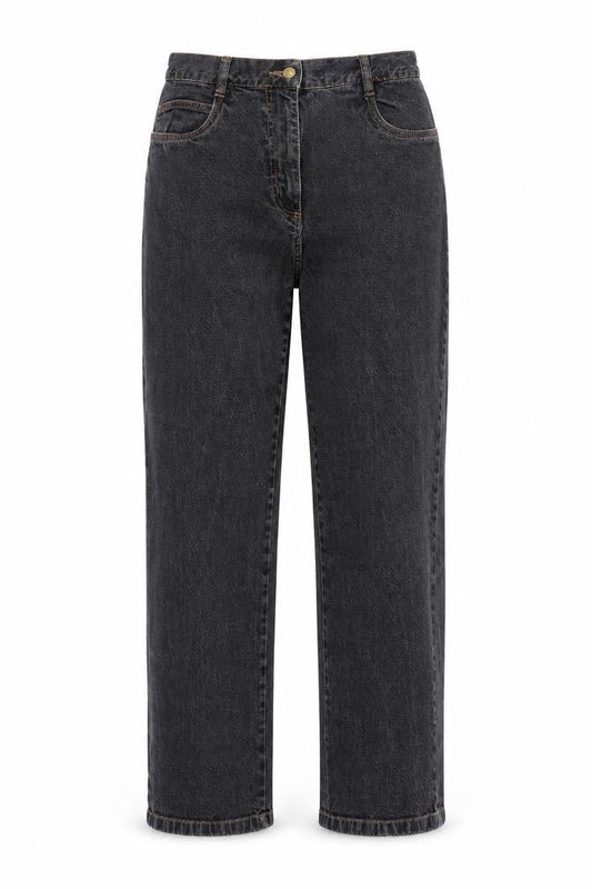 Womens UK Size 12 Being casual Regular Fit Straight Black Jeans