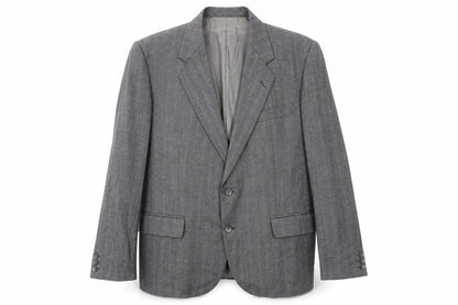 Leonard Mens Grey Check Polyester Jacket Suit Jacket Size 38 Regular