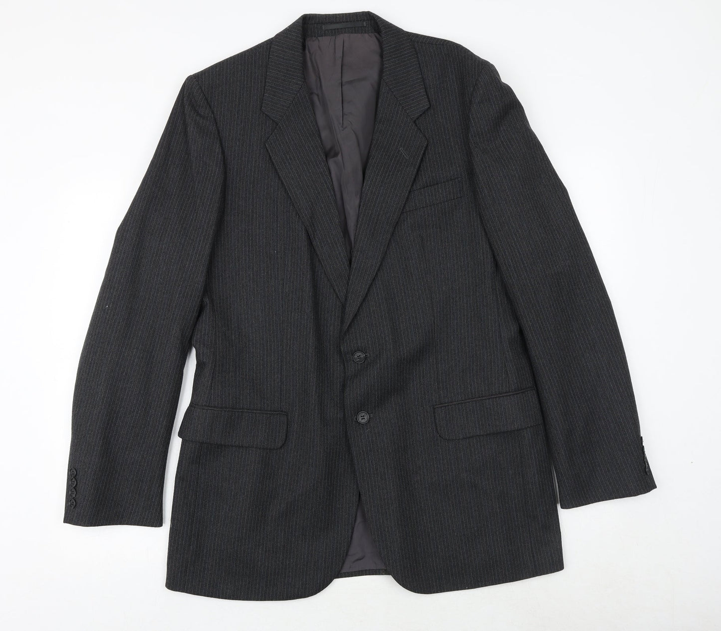 Mens UK Size 42 St Michael Regular Black Suit Jacket