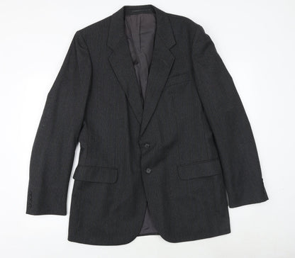 Mens UK Size 42 St Michael Regular Black Suit Jacket