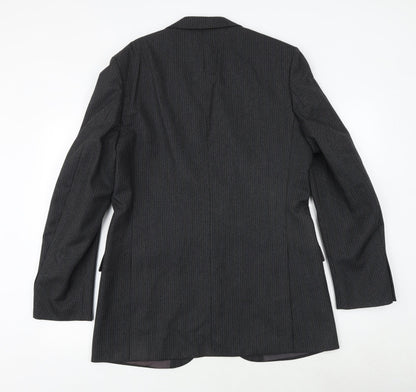 Mens UK Size 42 St Michael Regular Black Suit Jacket