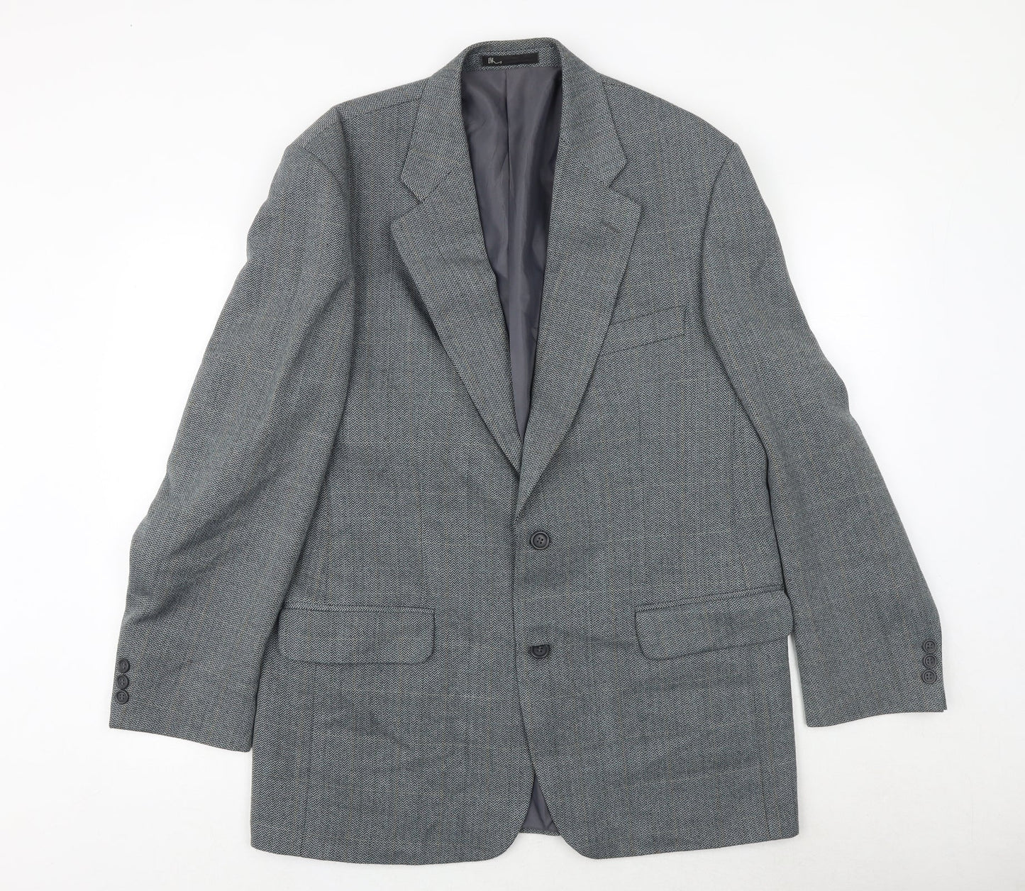 Mens UK Size 42 BHS Regular Blue Suit Jacket