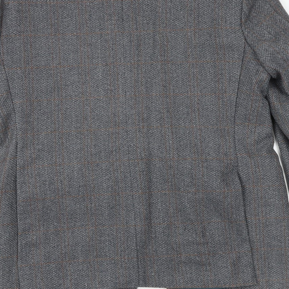 Mens UK Size 40 Greenwoods Regular Grey Suit Jacket