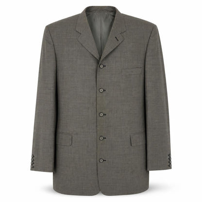ALBERTO Mens Brown Polyester Jacket Suit Jacket Size 44 Regular