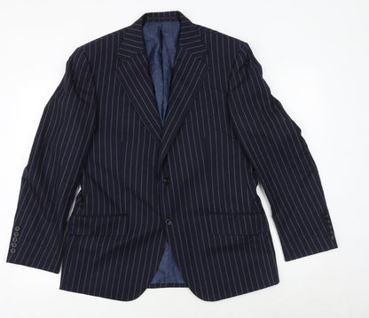 Mens UK Size 40 Marks and Spencer Regular Blue Suit Jacket