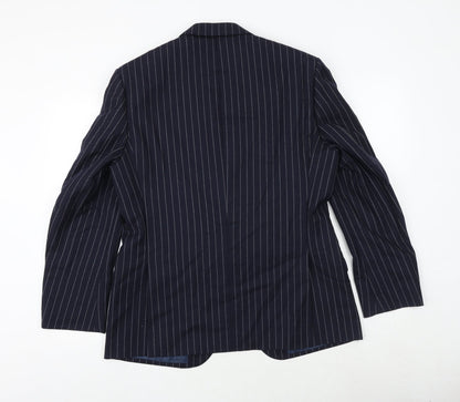 Mens UK Size 40 Marks and Spencer Regular Blue Suit Jacket