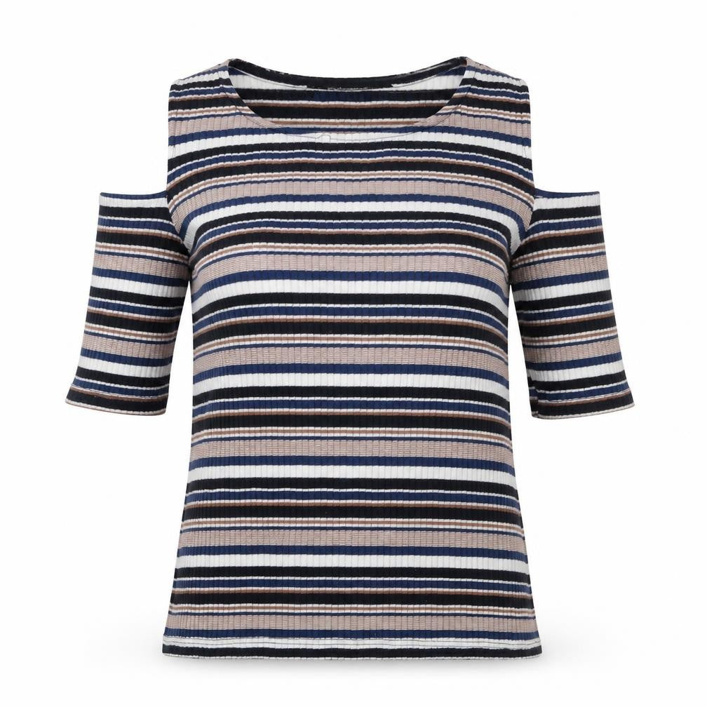 Womens UK Size 8 Dorothy Perkins Multicoloured Basic T-Shirt