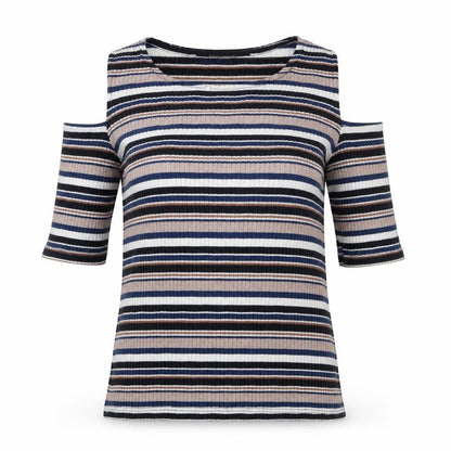 Womens UK Size 8 Dorothy Perkins Multicoloured Basic T-Shirt