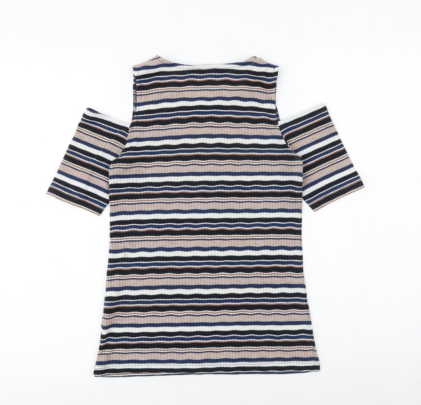 Womens UK Size 8 Dorothy Perkins Multicoloured Basic T-Shirt