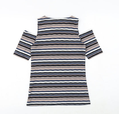 Womens UK Size 8 Dorothy Perkins Multicoloured Basic T-Shirt