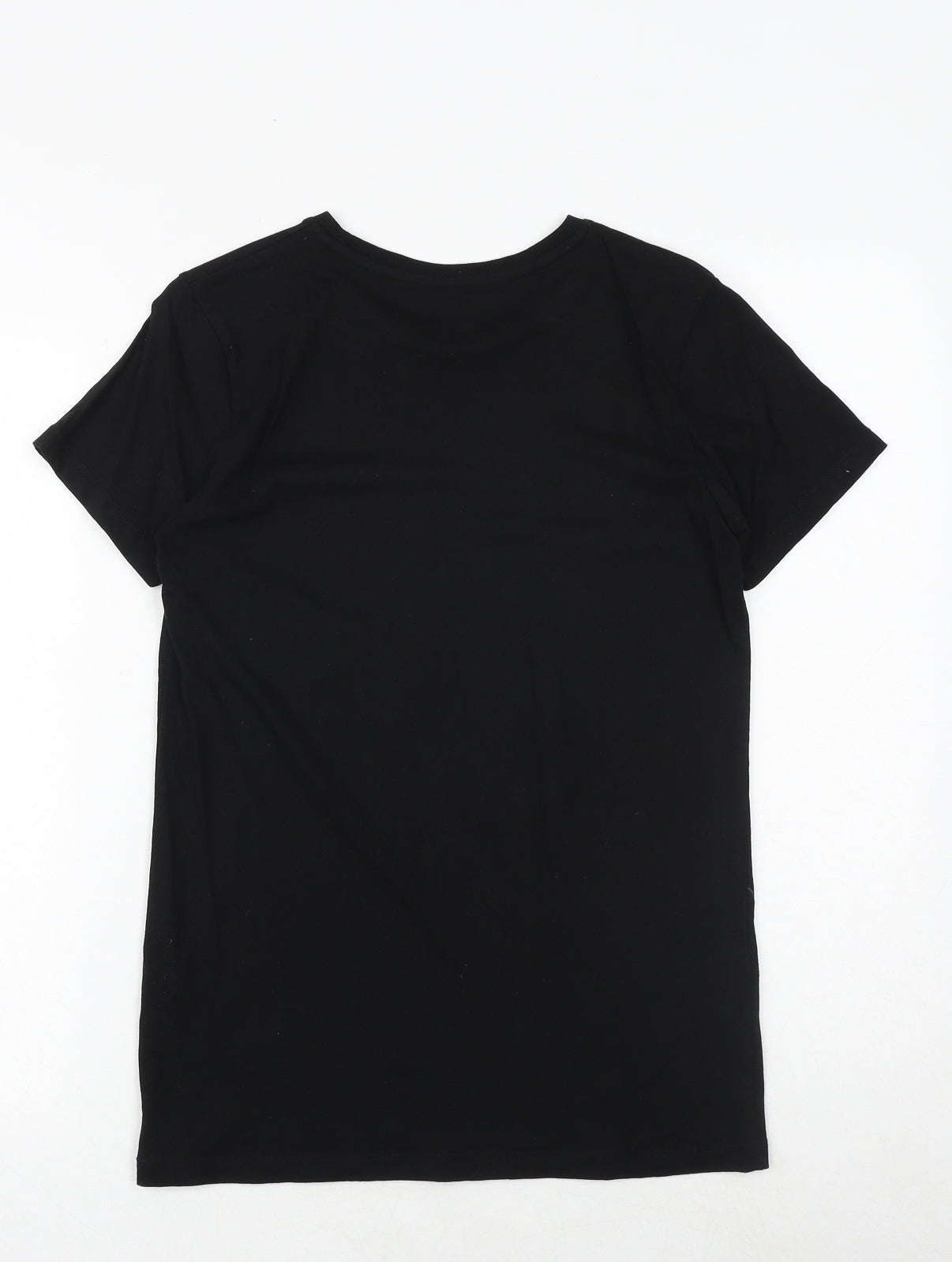 Urban Dept Boys Black 100% Cotton Basic T-Shirt Size 13 Years Round Neck Pullover - SK8 LIFE