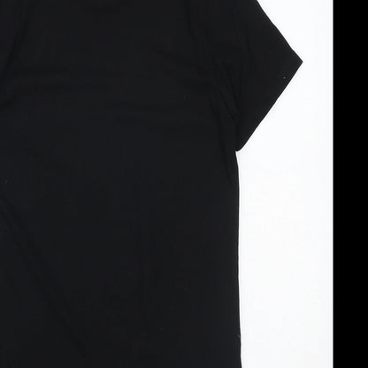 Urban Dept Boys Black 100% Cotton Basic T-Shirt Size 13 Years Round Neck Pullover - SK8 LIFE