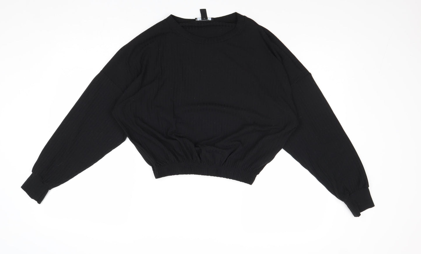 Womens UK Size M New Look Black Basic Blouse