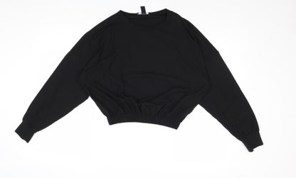 Womens UK Size M New Look Black Basic Blouse