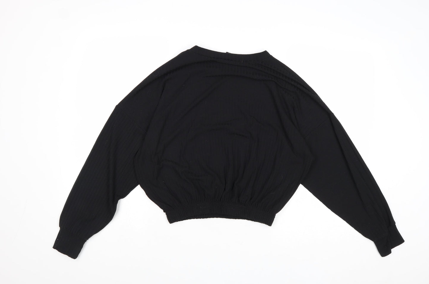 Womens UK Size M New Look Black Basic Blouse