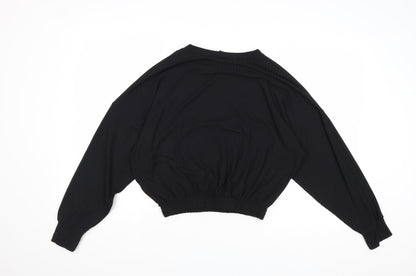 Womens UK Size M New Look Black Basic Blouse