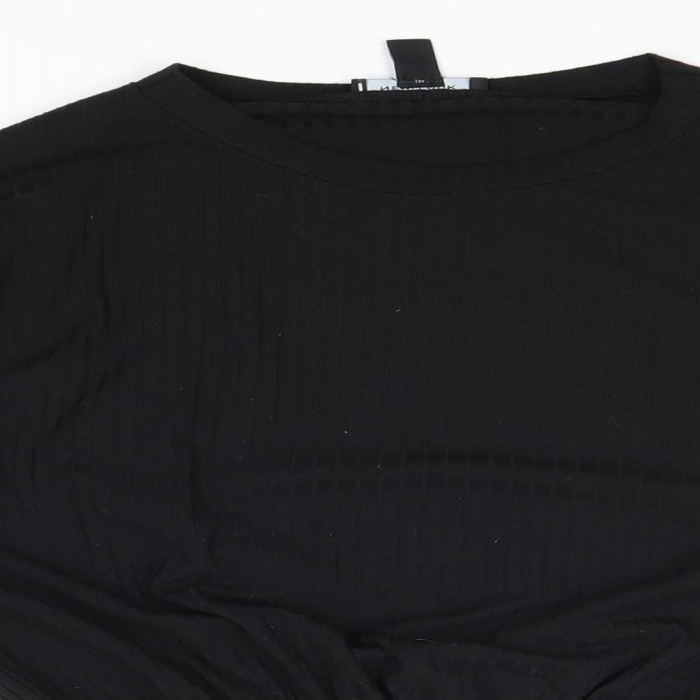 Womens UK Size M New Look Black Basic Blouse