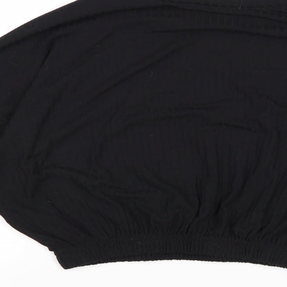 Womens UK Size M New Look Black Basic Blouse