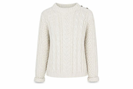 Womens UK Size M VILA Beige Pullover Jumper