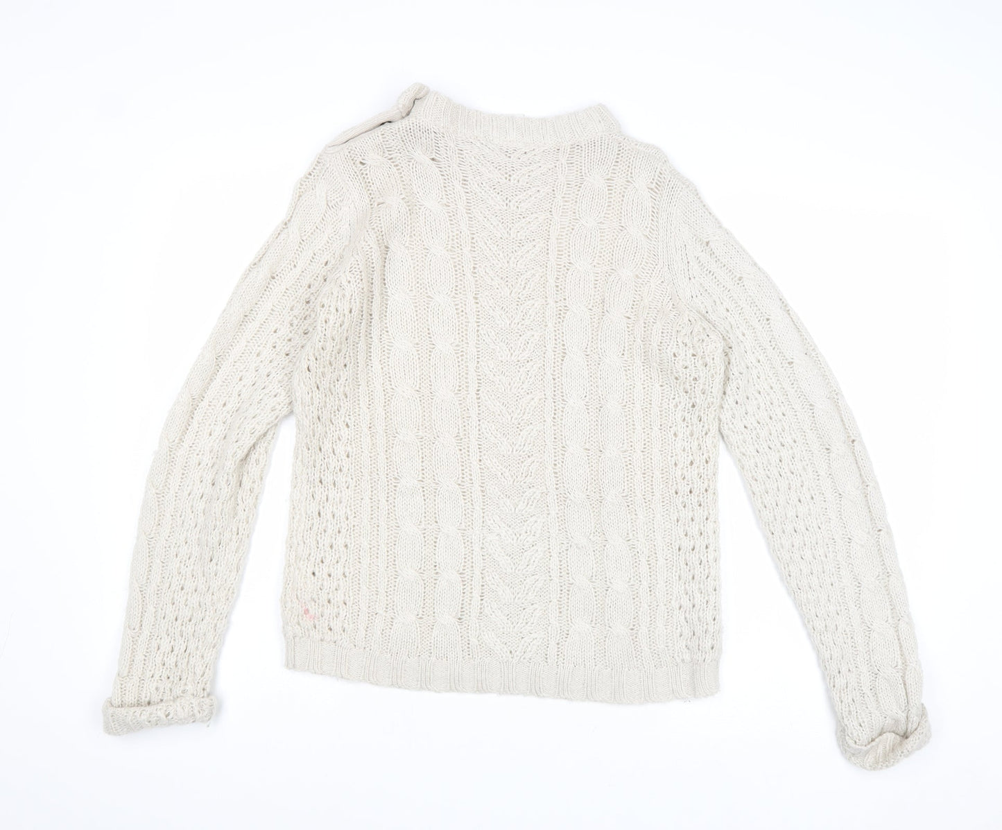 Womens UK Size M VILA Beige Pullover Jumper