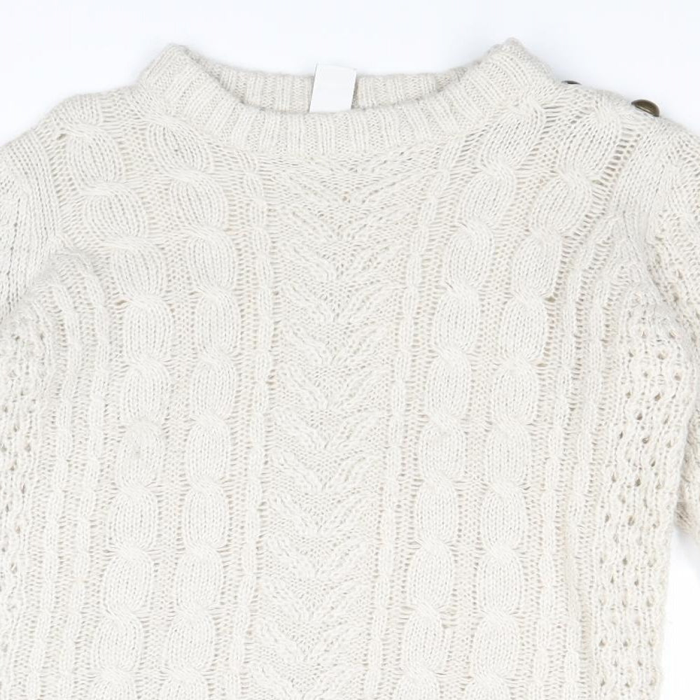 Womens UK Size M VILA Beige Pullover Jumper