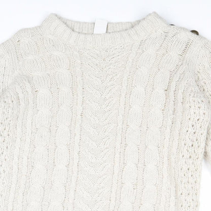 Womens UK Size M VILA Beige Pullover Jumper